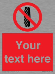 Custom Do Not Change Grinding Wheel Sign